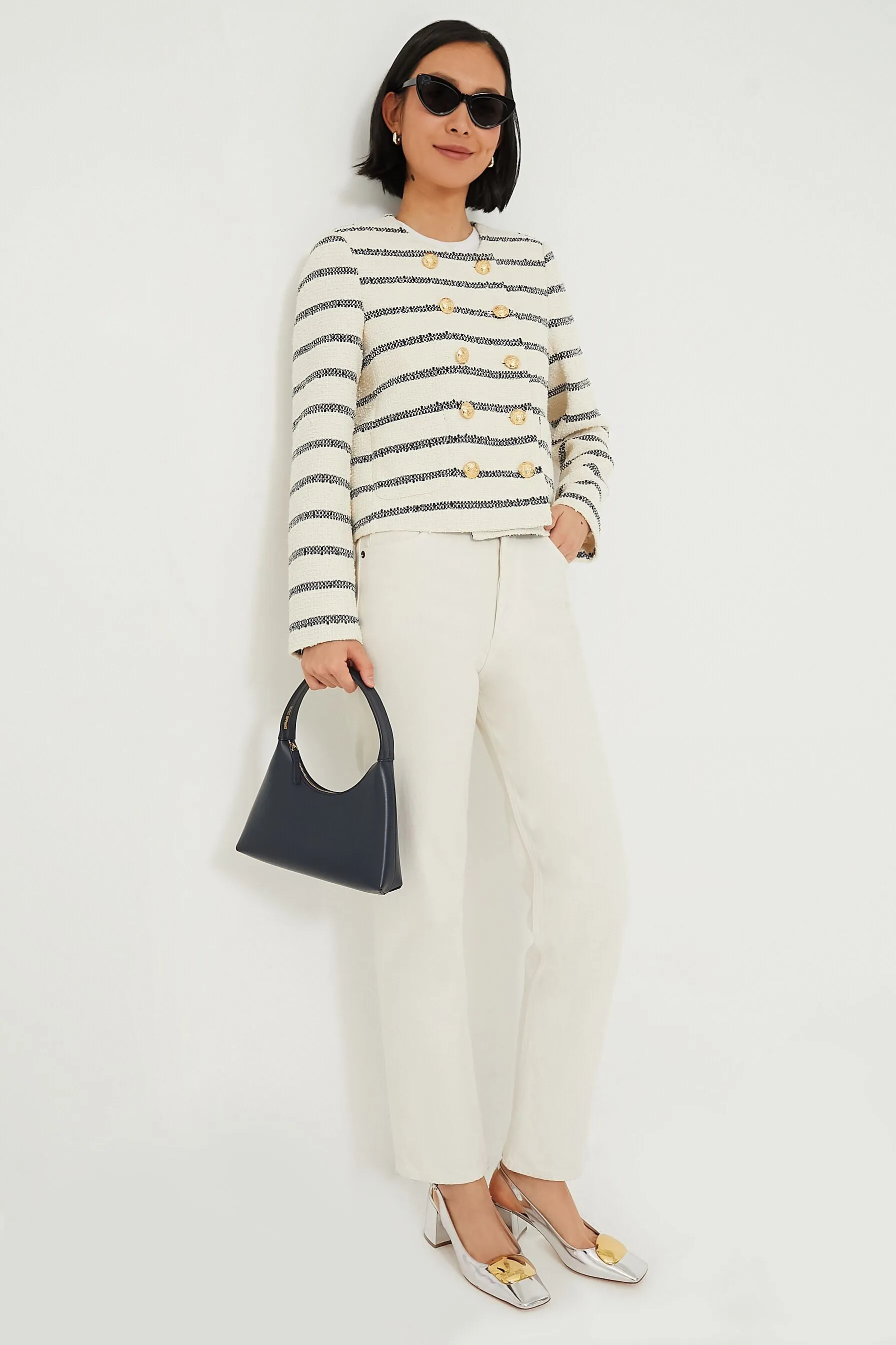 Navy Stripe Marais Jacket