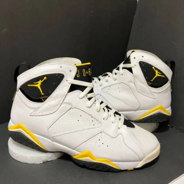 Nds w/ box nike air jordan vii 7 retro wht/maize ylw/bk 313358-172 (m11.5=wm 13)