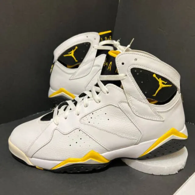 Nds w/ box nike air jordan vii 7 retro wht/maize ylw/bk 313358-172 (m11.5=wm 13)