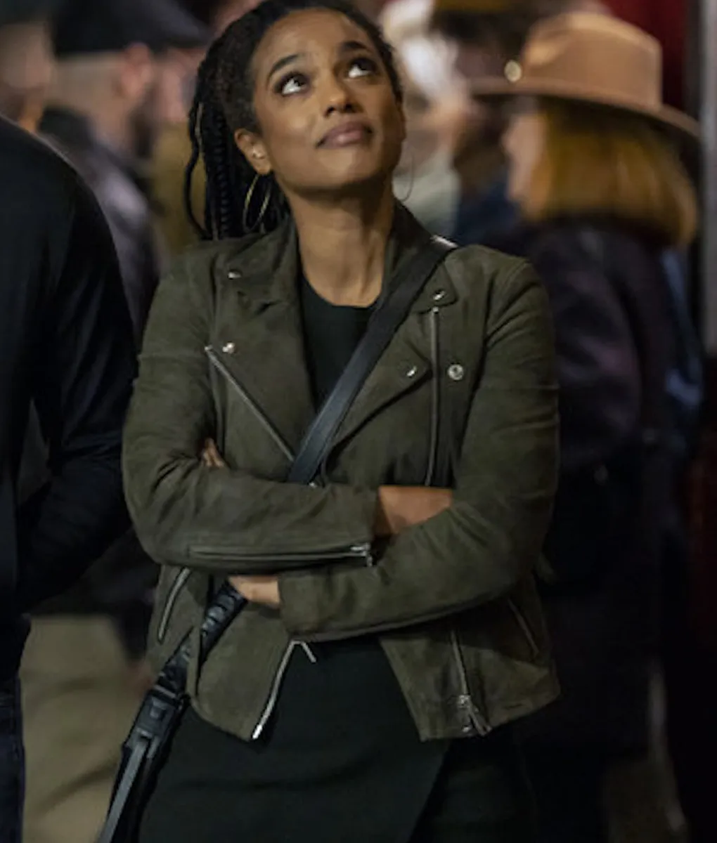 New Amsterdam Dr. Helen (Freema Agyeman) Suede Jacket | TLC