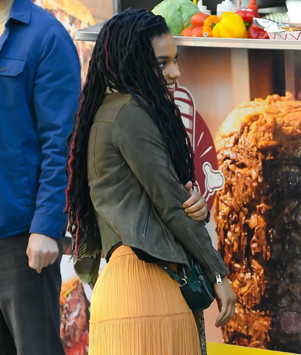 New Amsterdam Dr. Helen (Freema Agyeman) Suede Jacket | TLC