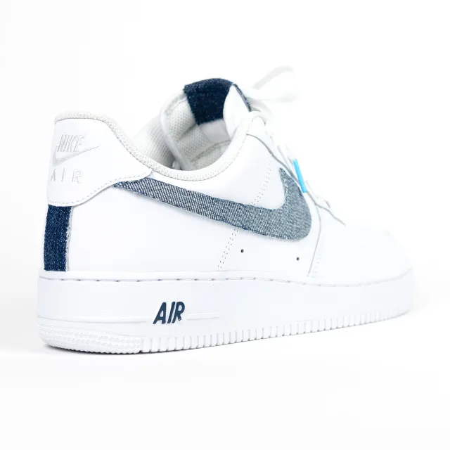 Nike Air Force 1 White Custom 'Denim' Edition W/ Custom Matching Insoles