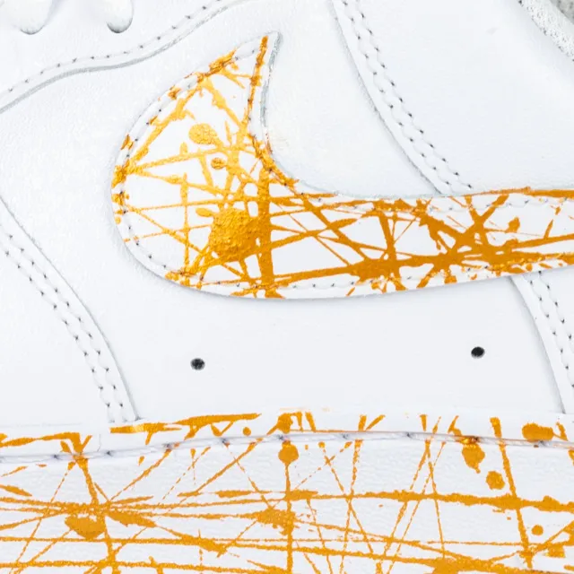 Nike Air Force 1 White Custom 'Goldies' Edition