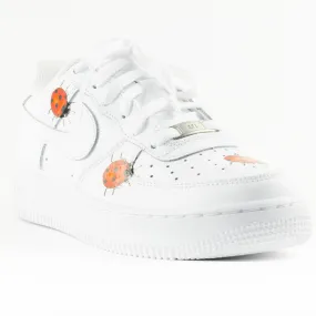 Nike Air Force 1 White Custom 'Lady Bugs' Edition