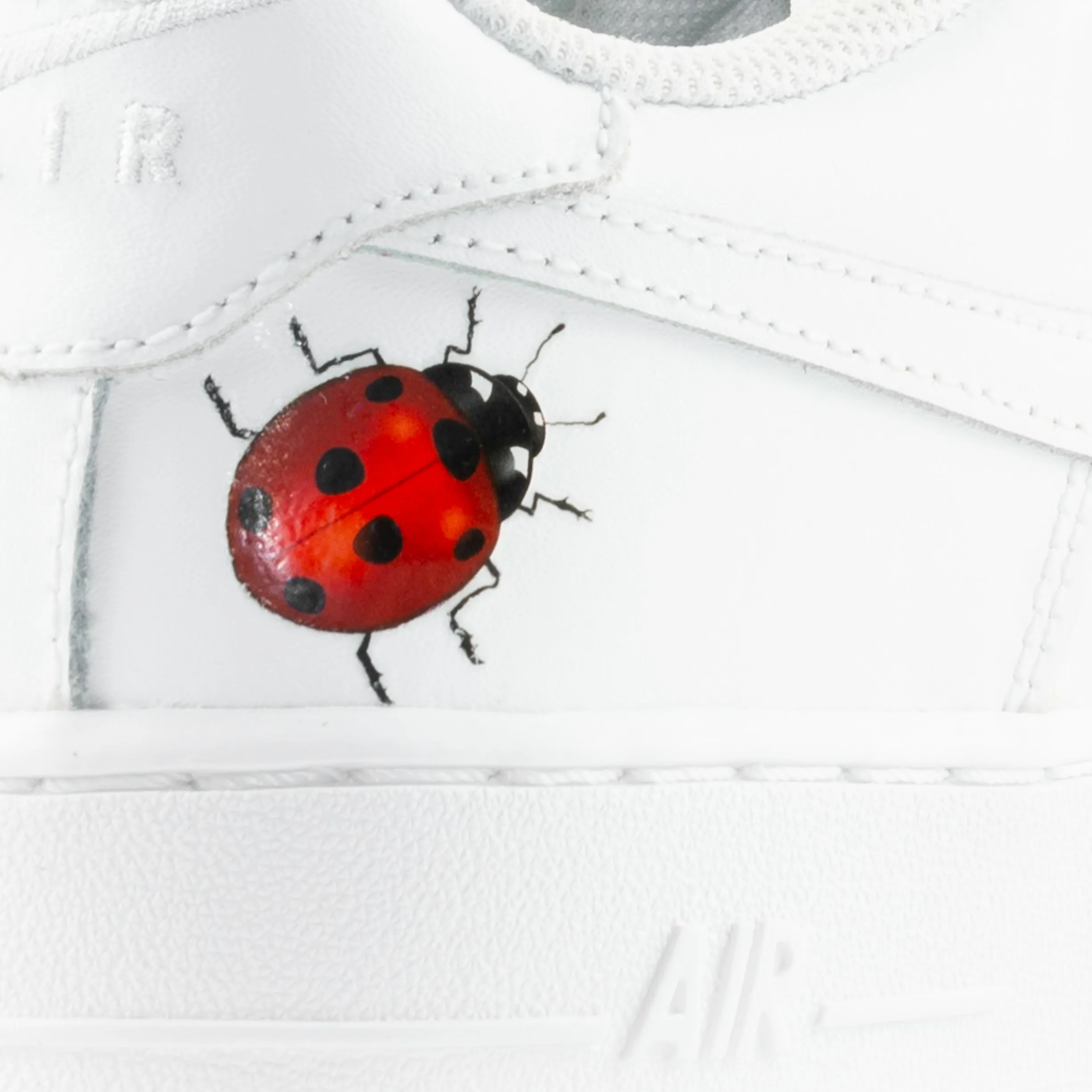 Nike Air Force 1 White Custom 'Lady Bugs' Edition