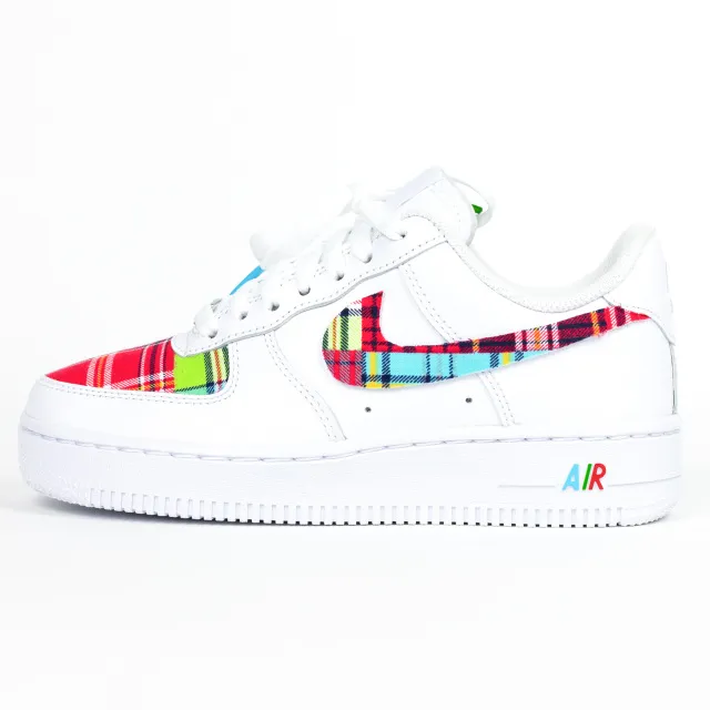 Nike Air Force 1 White Custom 'Multi Plaid' Edition