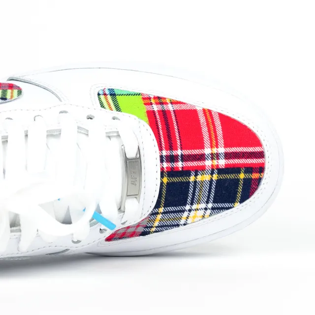 Nike Air Force 1 White Custom 'Multi Plaid' Edition