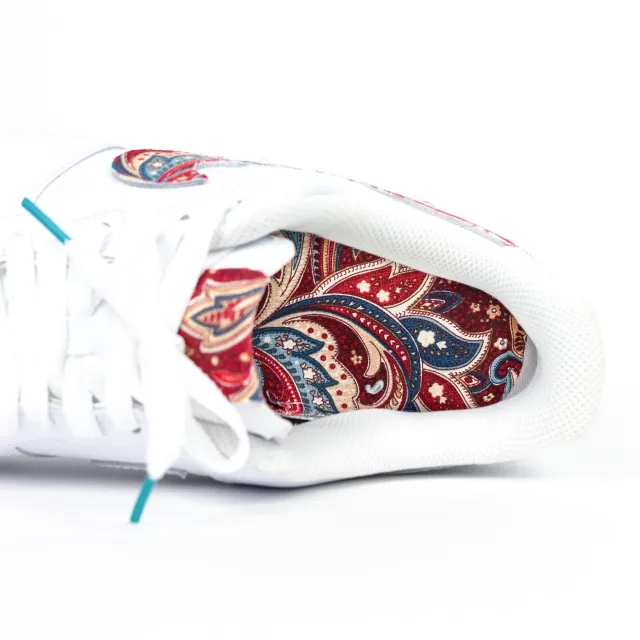 Nike Air Force 1 White Custom 'Paisley' Edition W/ Custom Matching Insoles