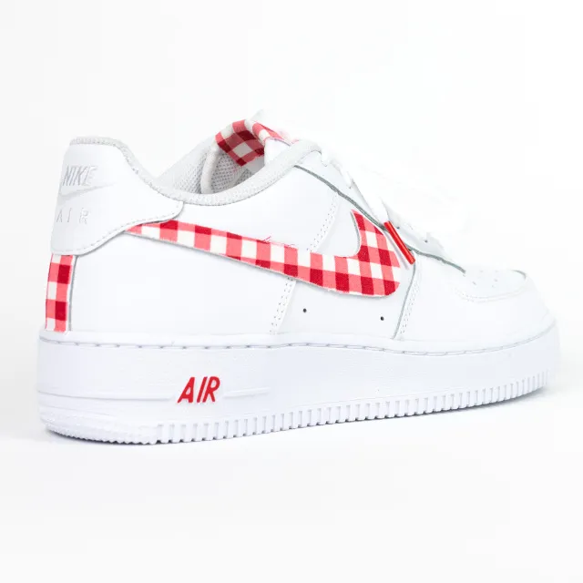 Nike Air Force 1 White Custom 'Pic-Nic Plaids' Edition W/ Custom Matching Insoles