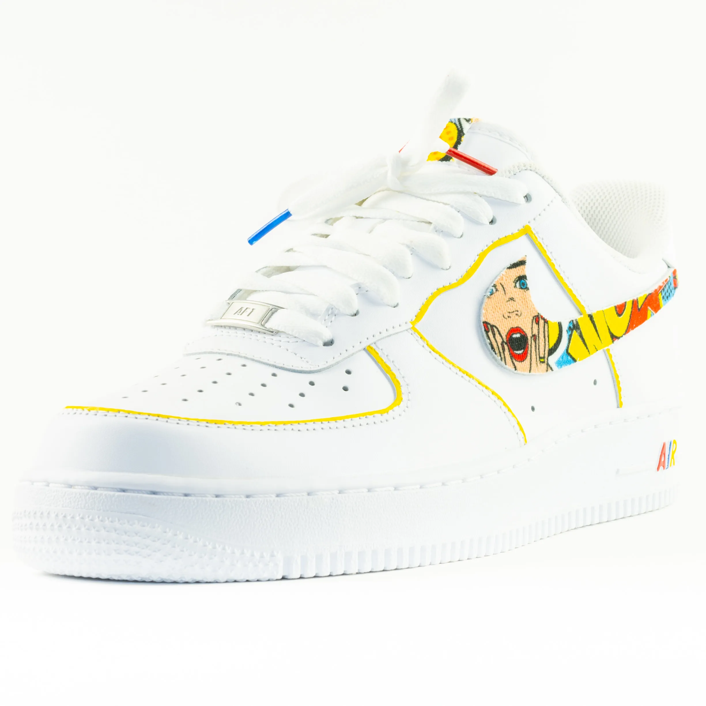 Nike Air Force 1 White Custom 'Pop Art' Edition w/ Custom Insoles