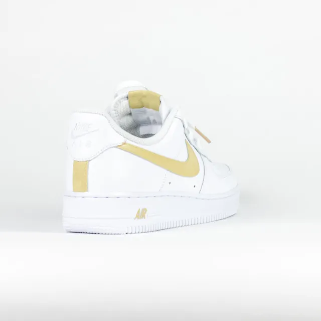 Nike Air Force 1 White Custom 'Sandy Swoosh' Edition