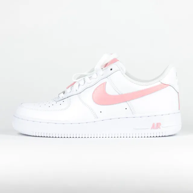 Nike Air Force 1 White Custom 'Soft-Pink Swoosh' Edition