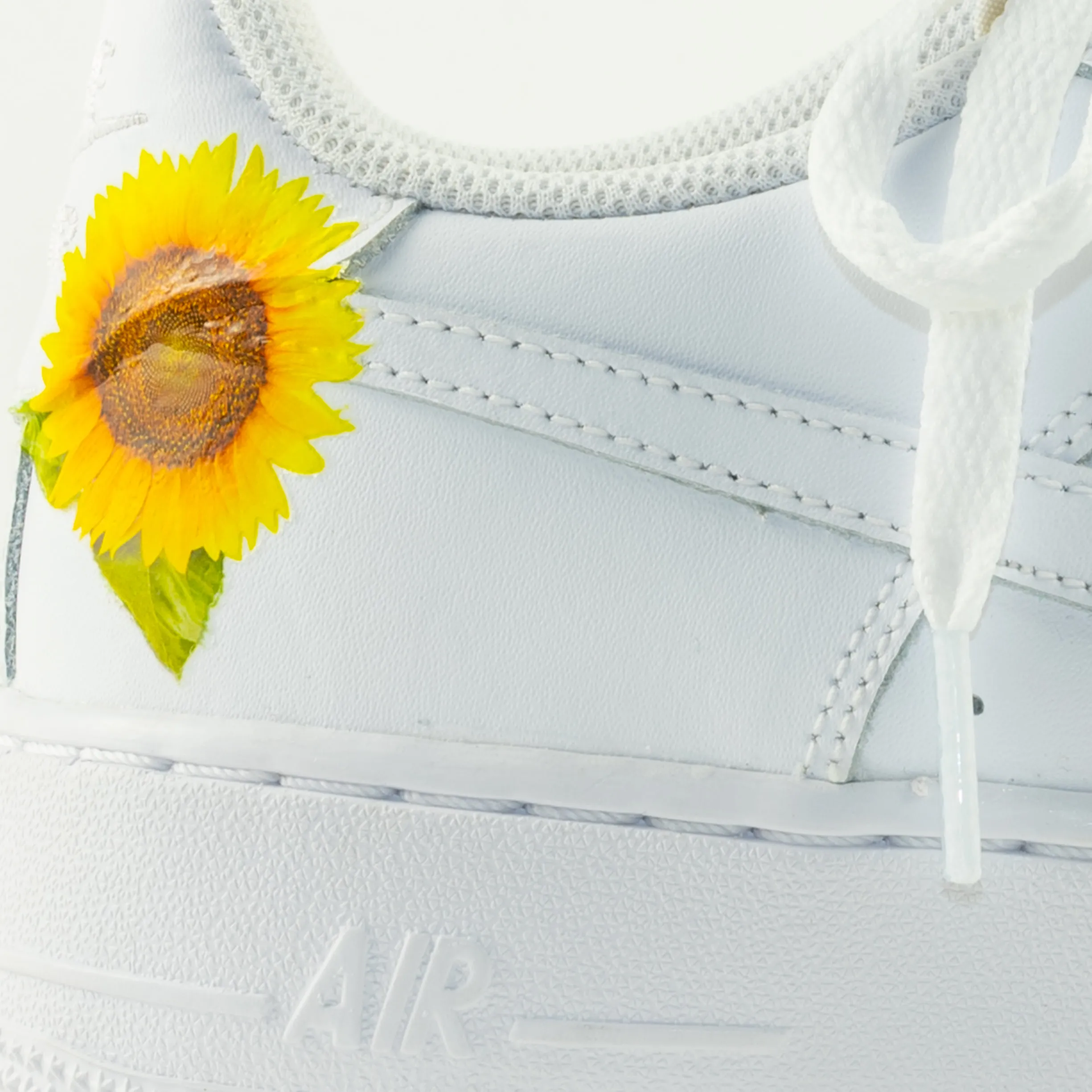 Nike Air Force 1 White Custom 'Sunflowers' Edition