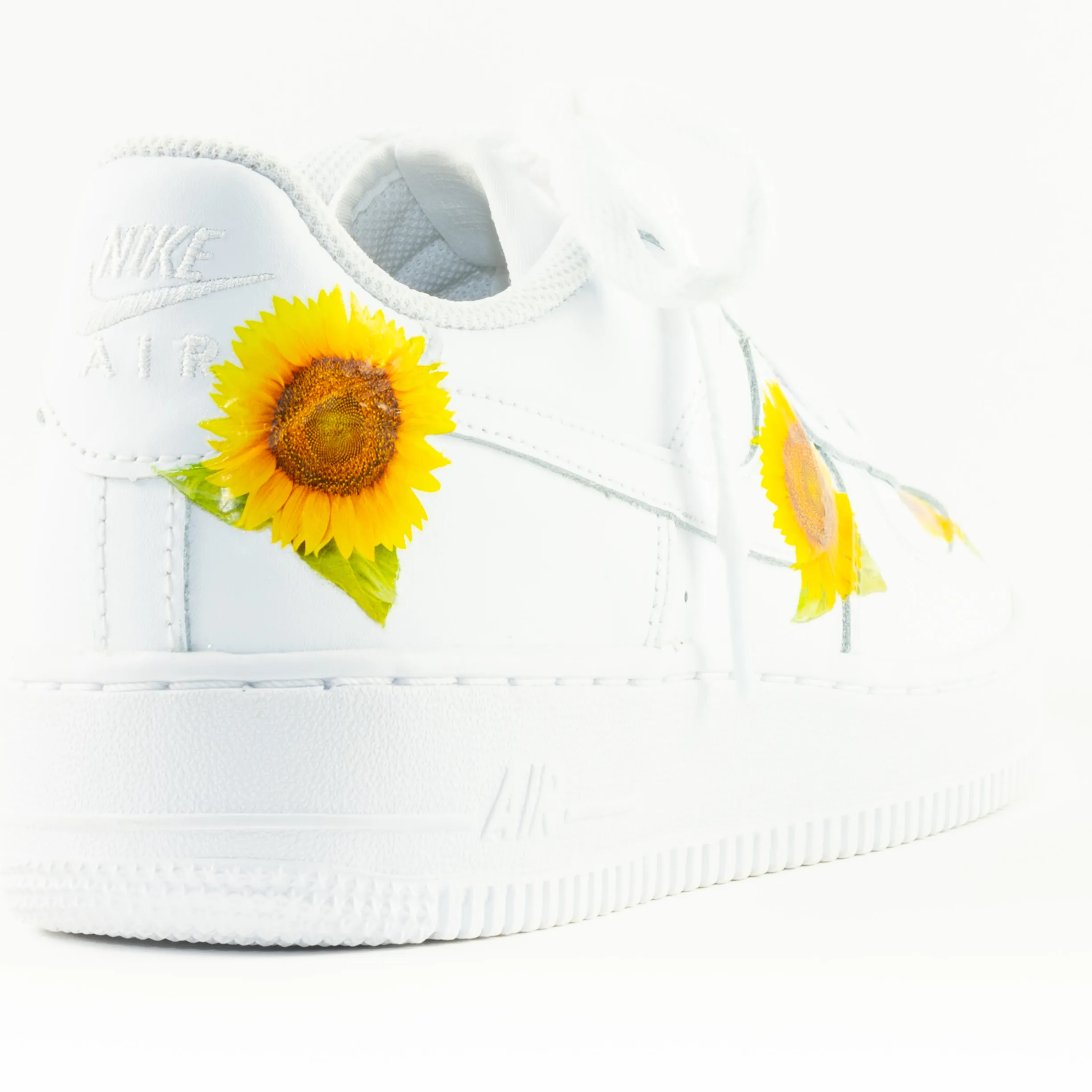 Nike Air Force 1 White Custom 'Sunflowers' Edition