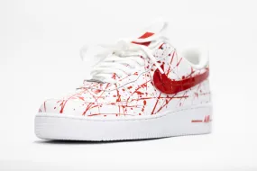 Nike Air Force 1 White PRM Custom 'Bloodyz' Edition