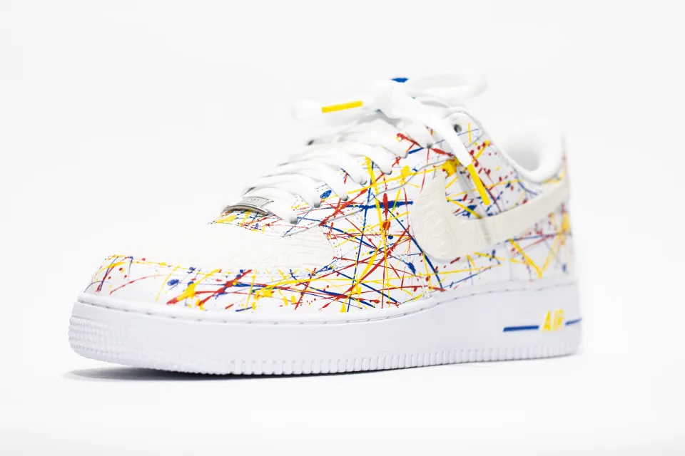 Nike Air Force 1 White PRM Custom 'Splattered Playdoh' Edition