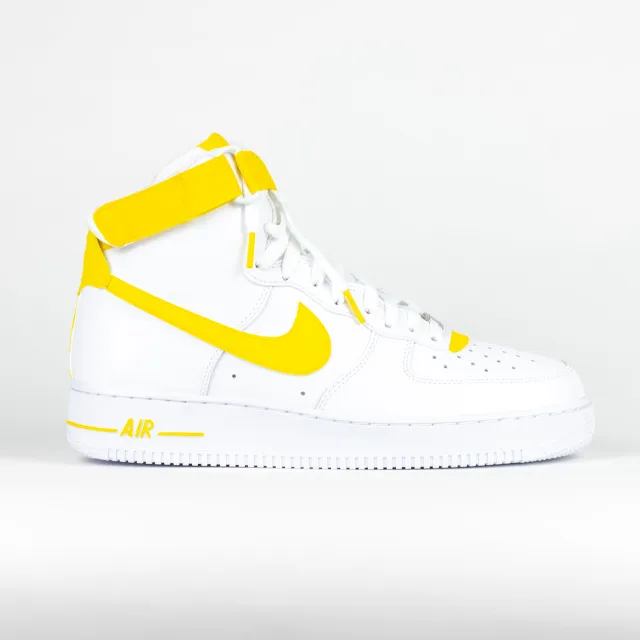 Nike Air Force One HI Custom 'Team Yellow' Edition