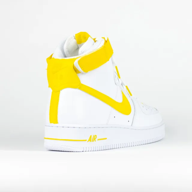 Nike Air Force One HI Custom 'Team Yellow' Edition