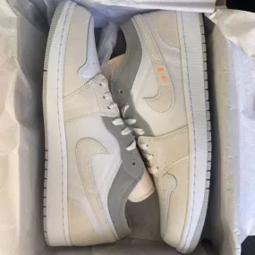 Nike air jordan 1 low craft inside out 8-14 cream white grey phanton dn1635-100