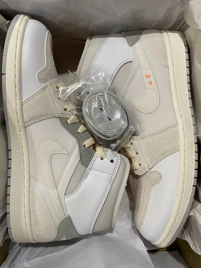 Nike air jordan 1 mid se craft inside out 8-14 white grey phantom dm9652-100