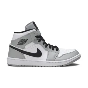 Nike air jordan 1 mid (smoke grey/ light smoke grey/ black/ white) men us 8-13 554724-092