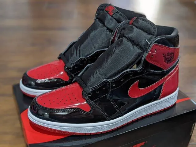 Nike air jordan 1 retro high og patent bred