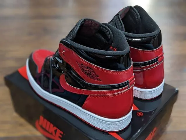 Nike air jordan 1 retro high og patent bred