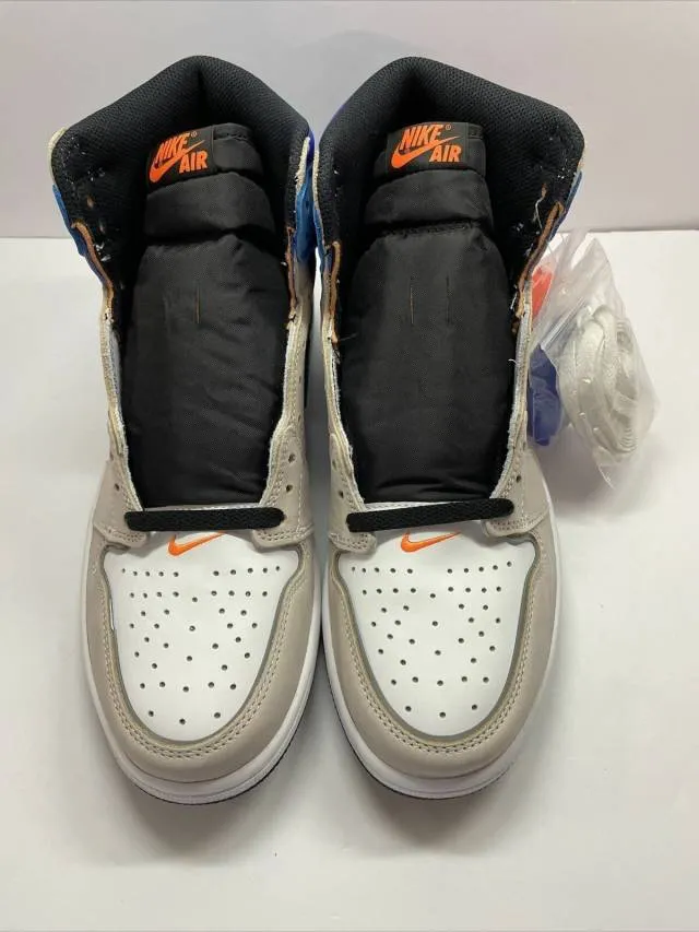 Nike air jordan 1 retro high og prototype 4-14 white total orange dc6515-100