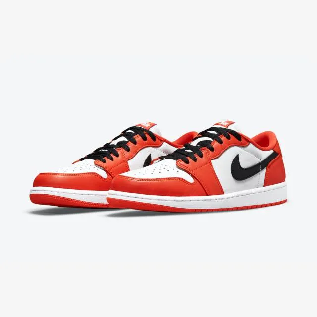 Nike air jordan 1 retro low og (starfish/ white/ black/ orange) men us 8-13 cz0790-801