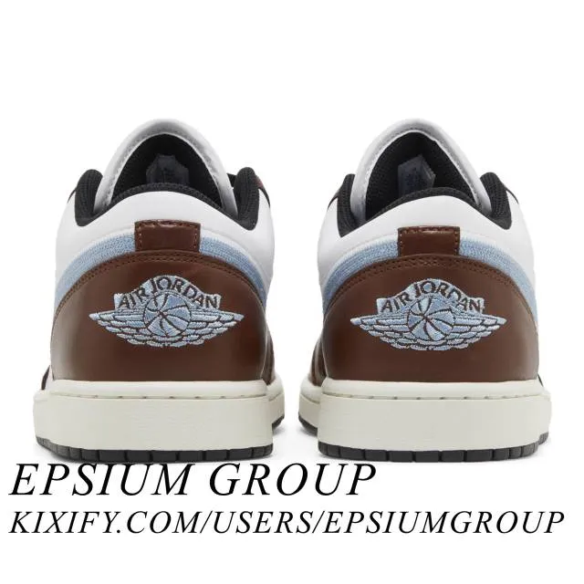 Nike air jordan 1 retro low se (brown blue grey/ brown/ white/ blue grey/ black/ sail) men us 8-13 fq7832-142