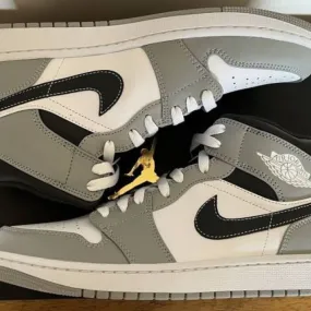 Nike air jordan 1 retro mid light smoke grey 7.5-14 white anthracite 554724-078