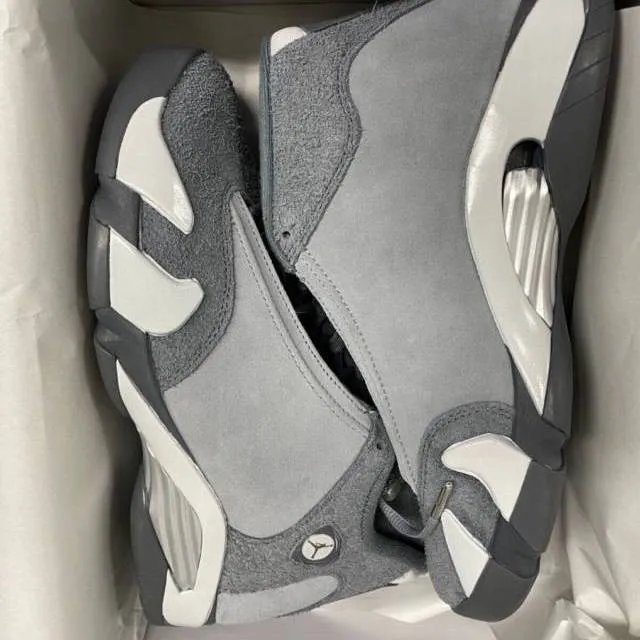 Nike air jordan 14 retro se flint grey stealth white