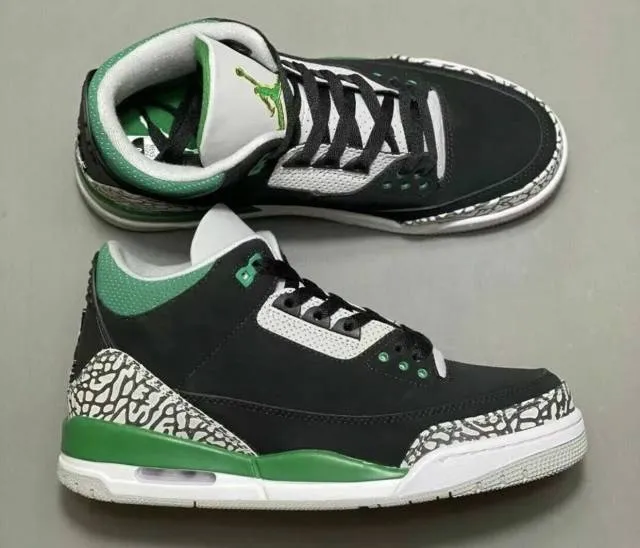 Nike air jordan 3 iii retro pine green 4-14 black cement grey white ct8532-030