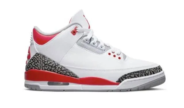 Nike air jordan 3 retro fire red dm0967-160 gs youth