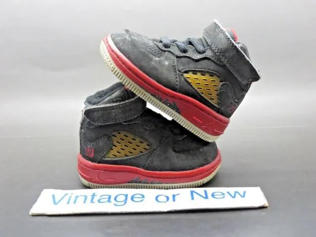 Nike Air Jordan AJF V 5 Black Varsity Red White Toddler ...