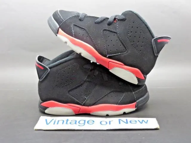 Nike Air Jordan VI 6 Black Infrared Retro BT Toddler 201...