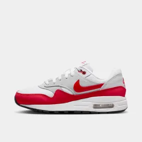 Nike Air Max 1 GS Neutral Grey / University Red - White