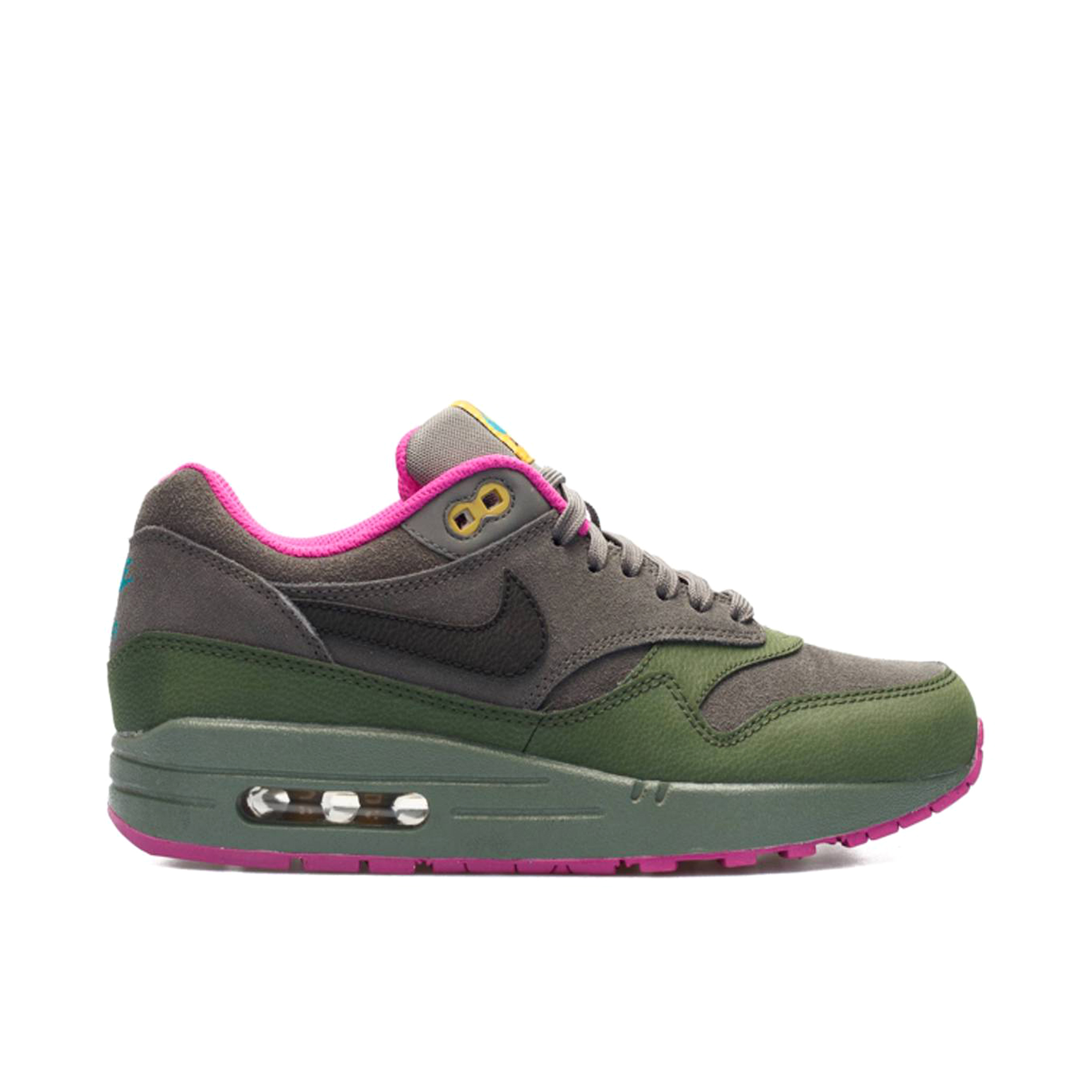 Nike Air Max 1 Leather Pewter Carbon Green | 654466-008 | Laced