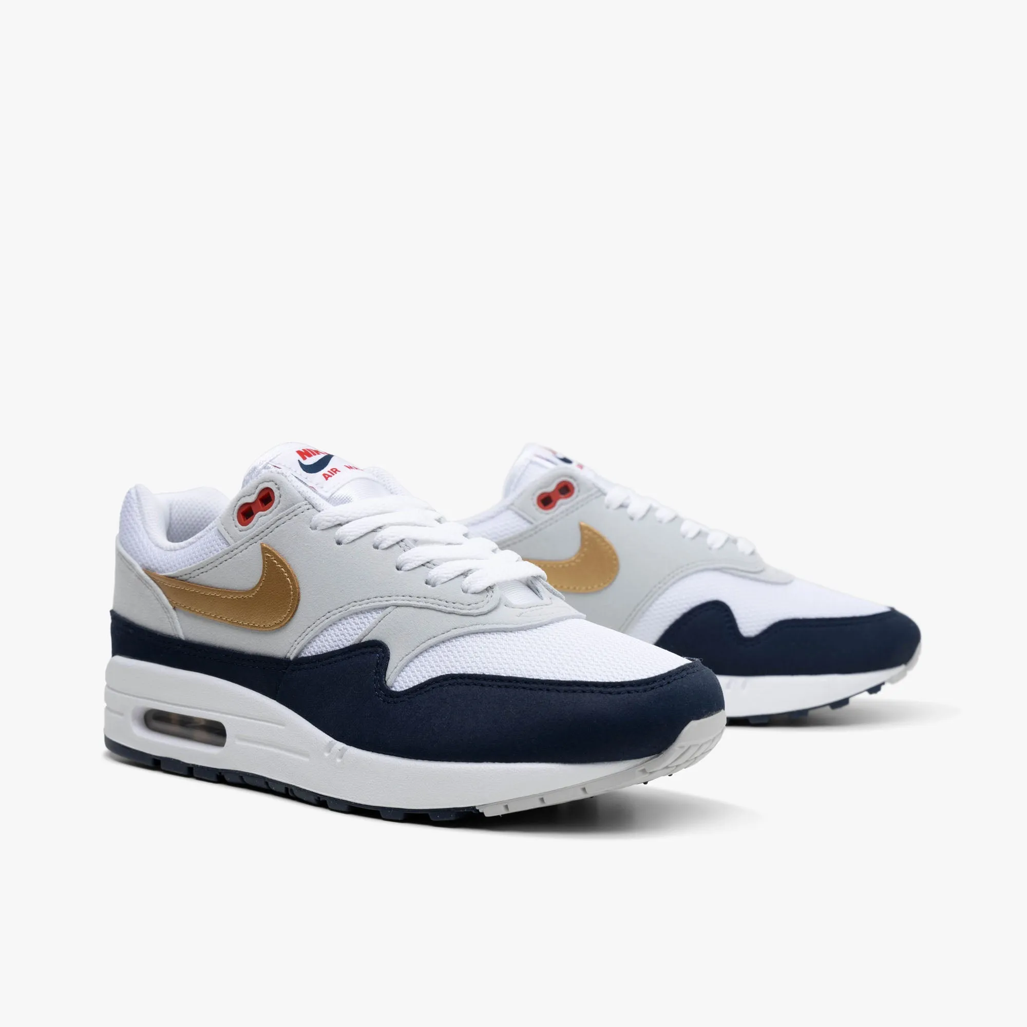 Nike Air Max 1 Obsidian / Metallic Gold - White