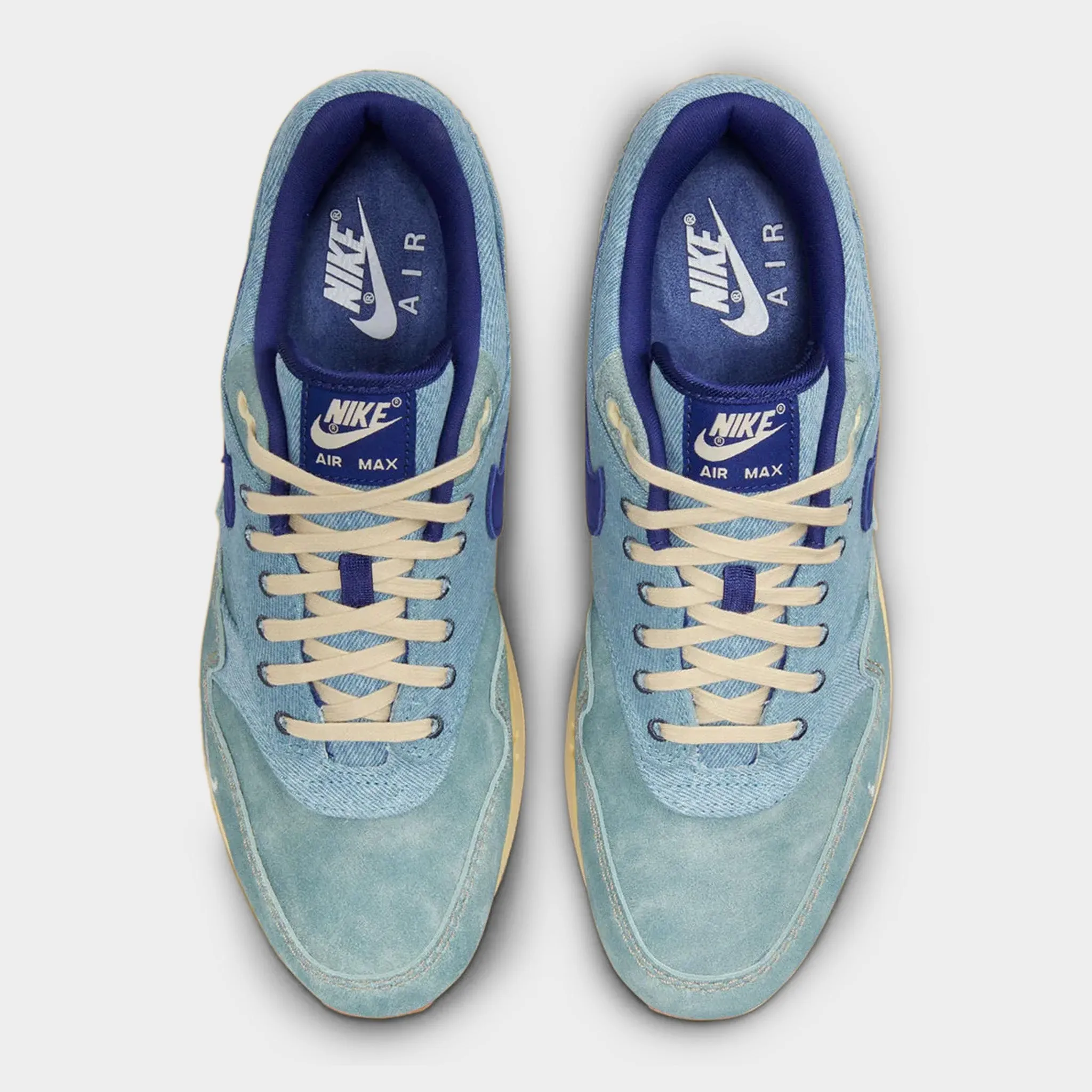 Nike Air Max 1 Premium Mineral Slate / Deep Royal Blue - Lemon Wash