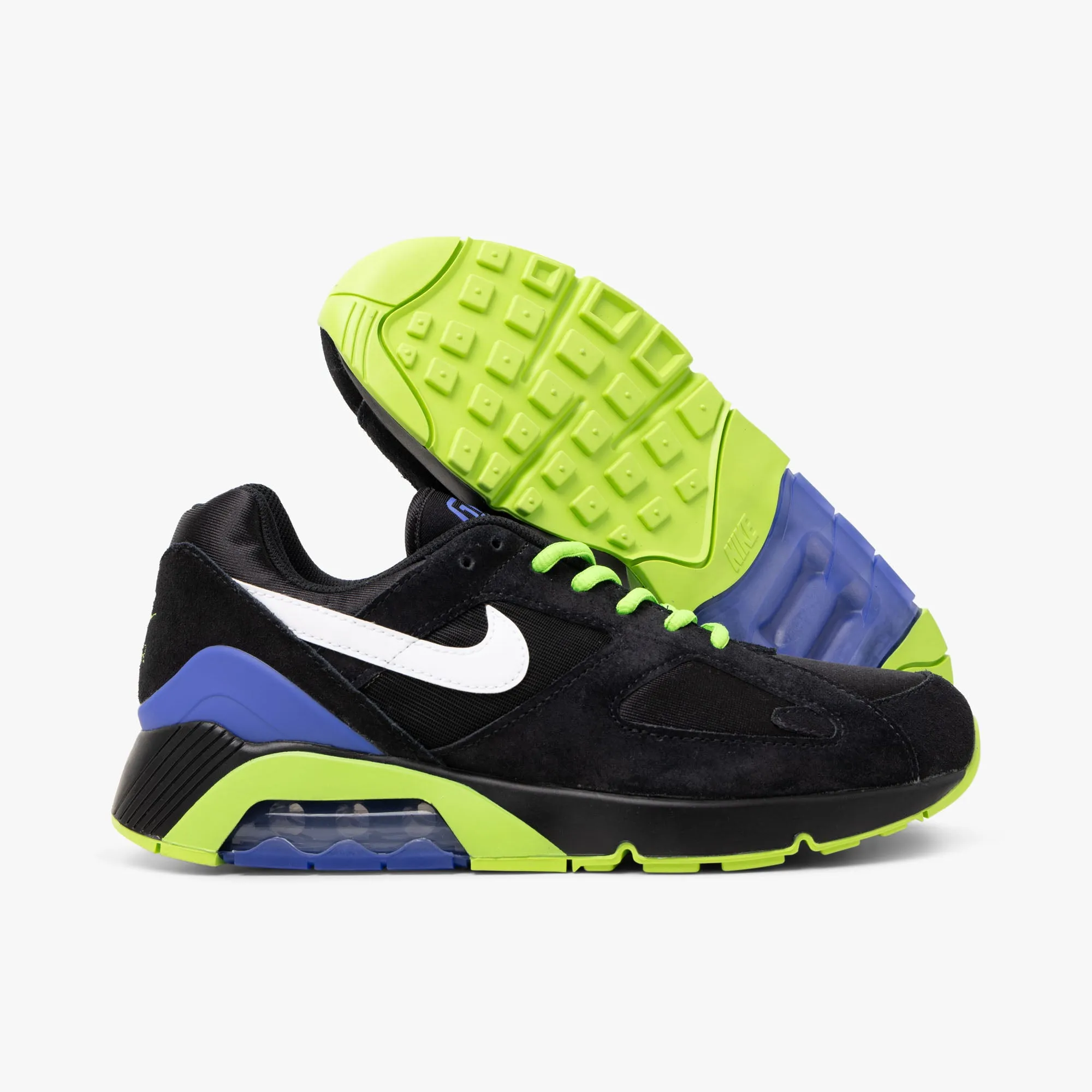 Nike Air Max 180 Black / White - Action Green