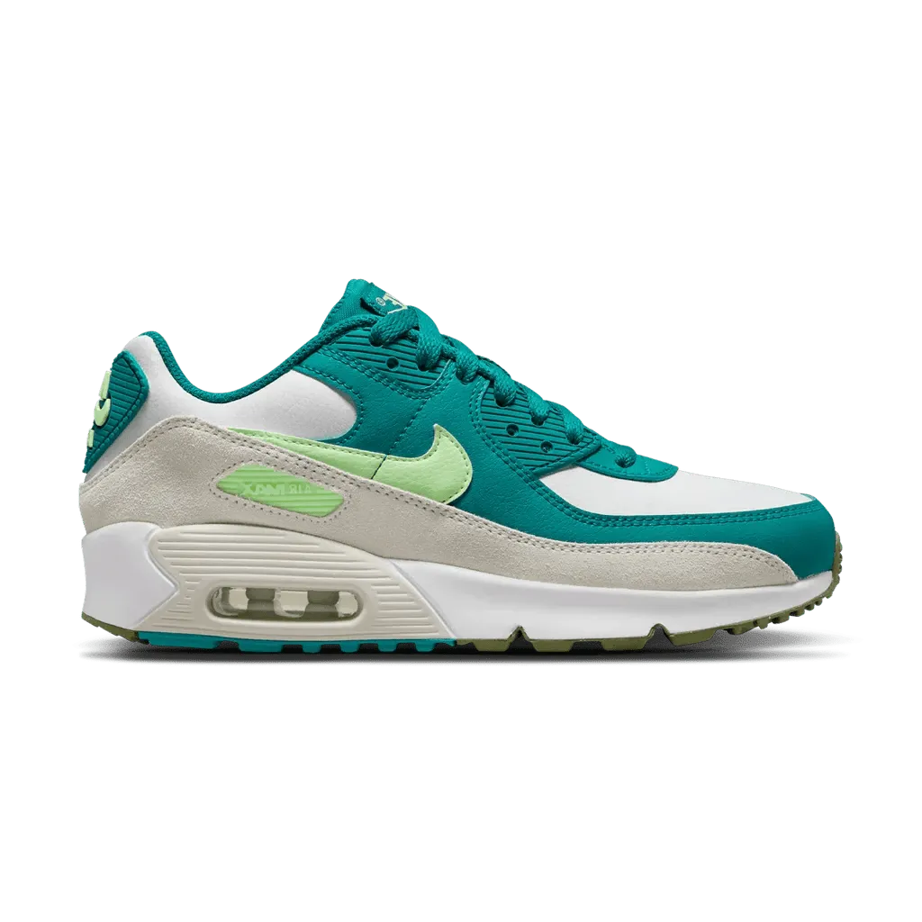 Nike Air Max 90 Leather GS 'Bright Spruce Barely Volt'