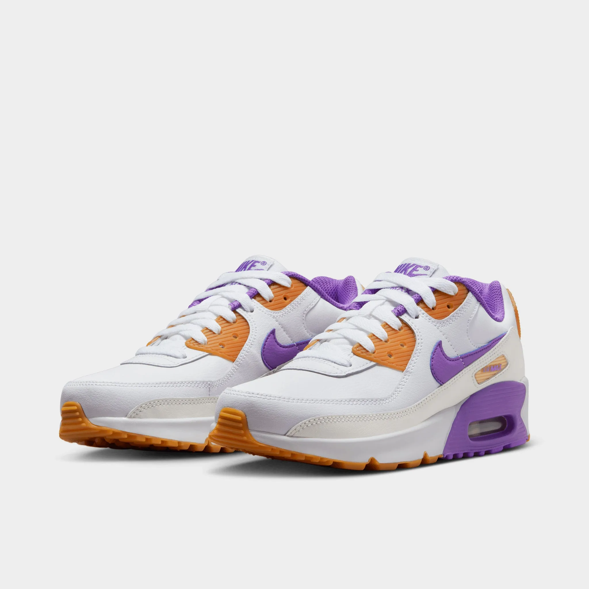 Nike Air Max 90 Leather GS White / Action Grape - Phantom