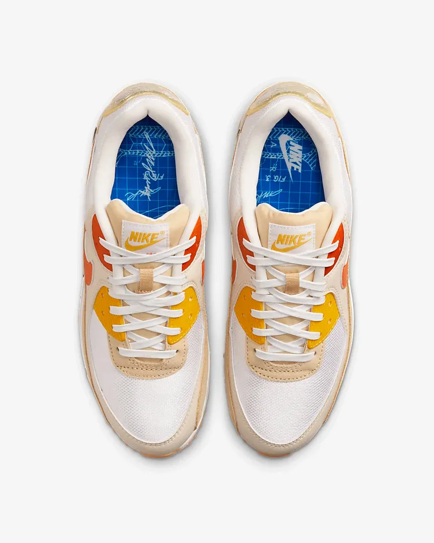 Nike Air Max 90 SE - Summit White / Lemon Wash / Safety Orange