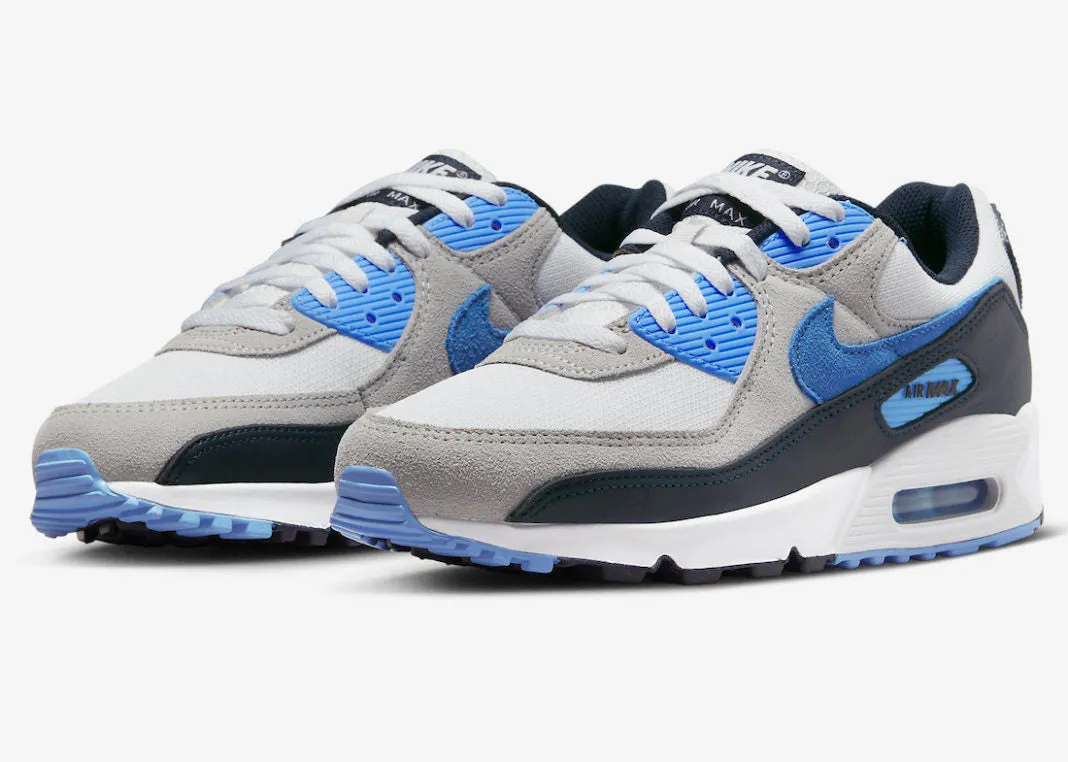 Nike Air max 90 - White / University Blue / Dark Obsidian