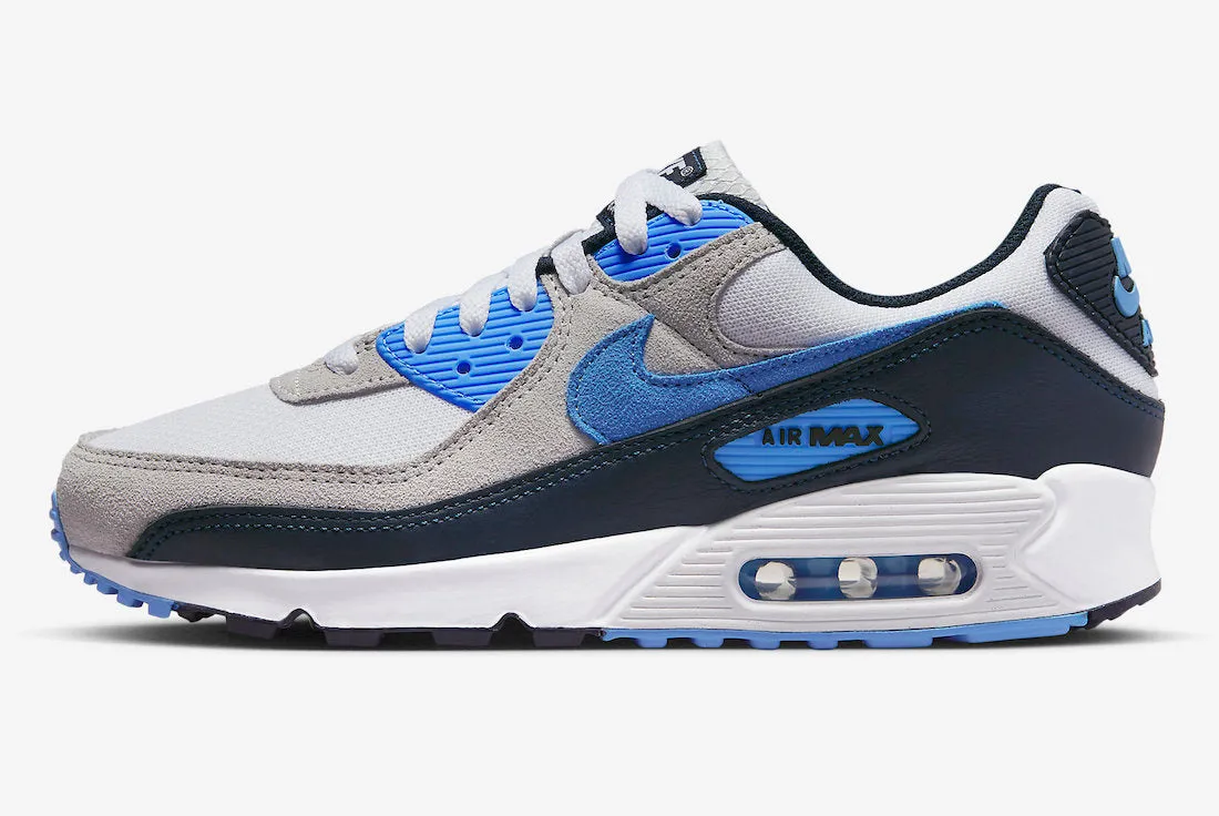 Nike Air max 90 - White / University Blue / Dark Obsidian