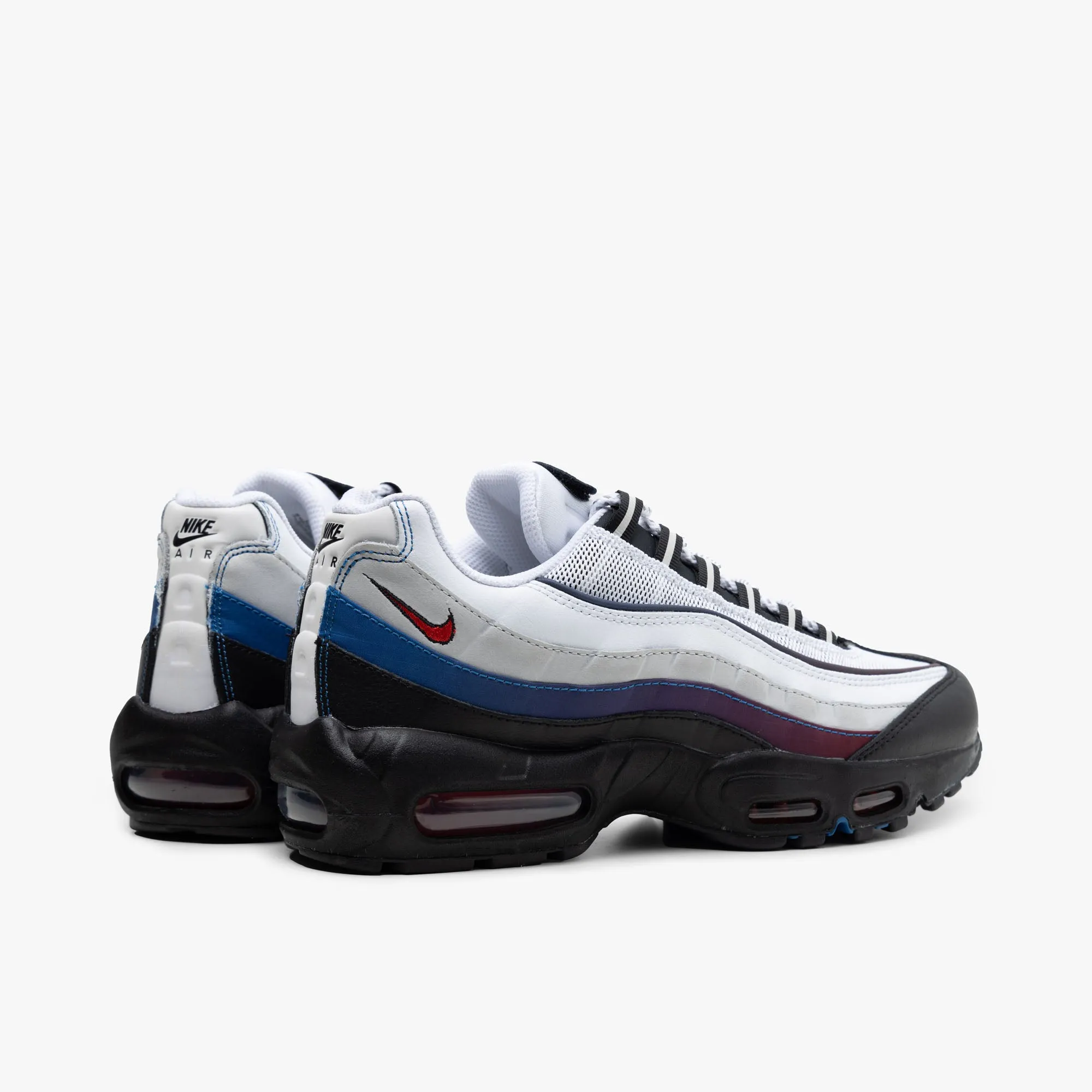 Nike Air Max 95 PRM White / University Red - Blue Jay