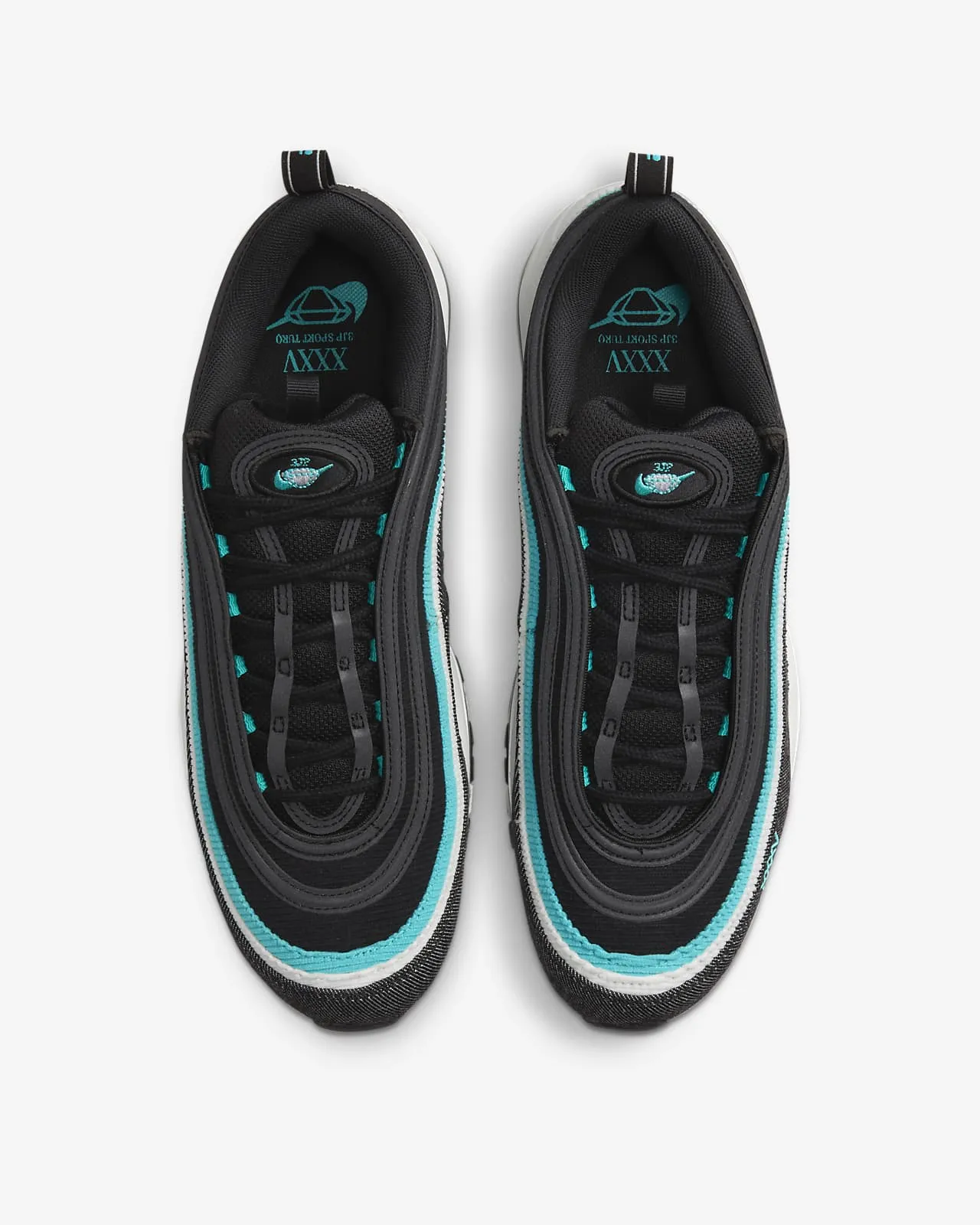 Nike Air Max 97 SE - Black / Sport Turq