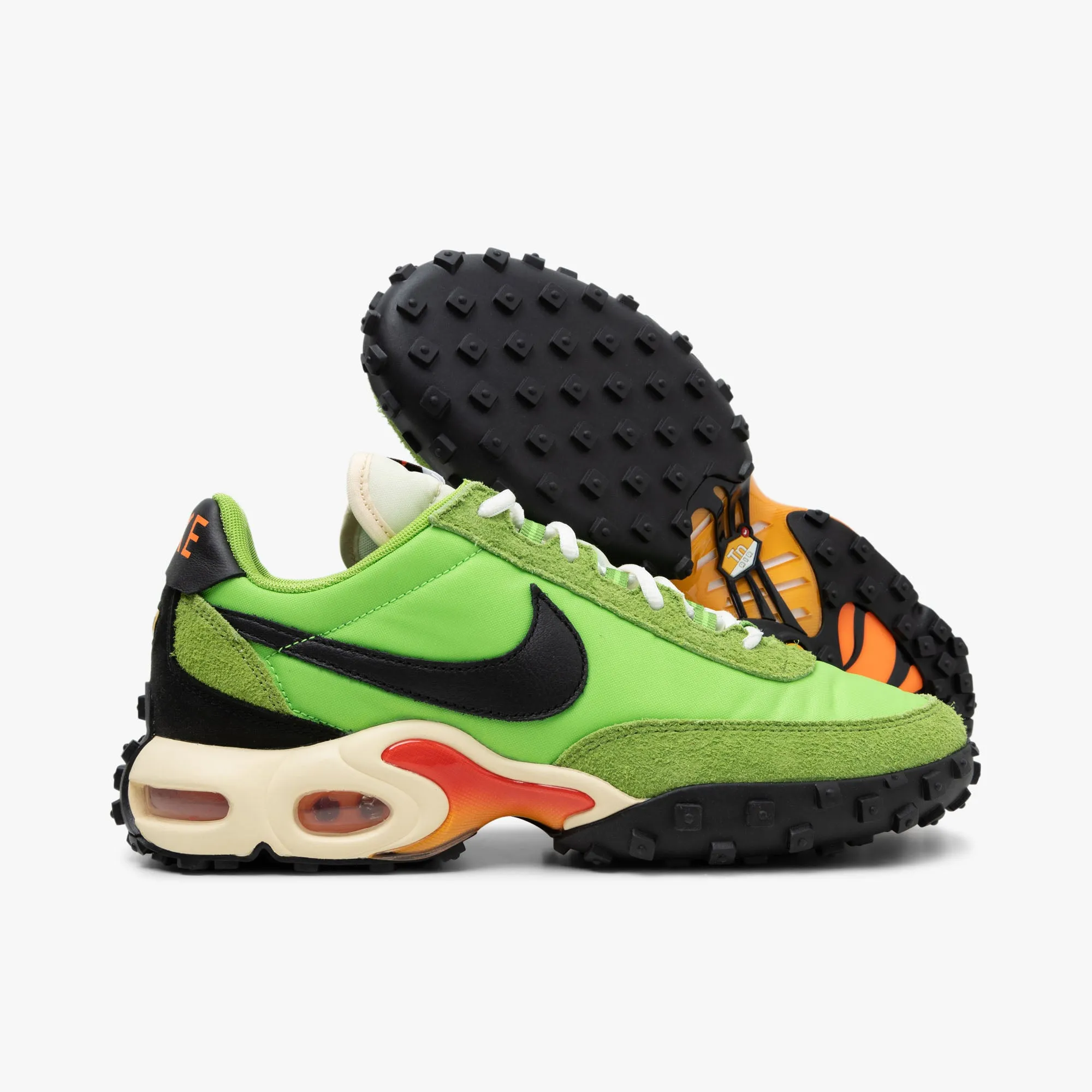 Nike Air Max Waffle SP Action Green / Black - Total Orange