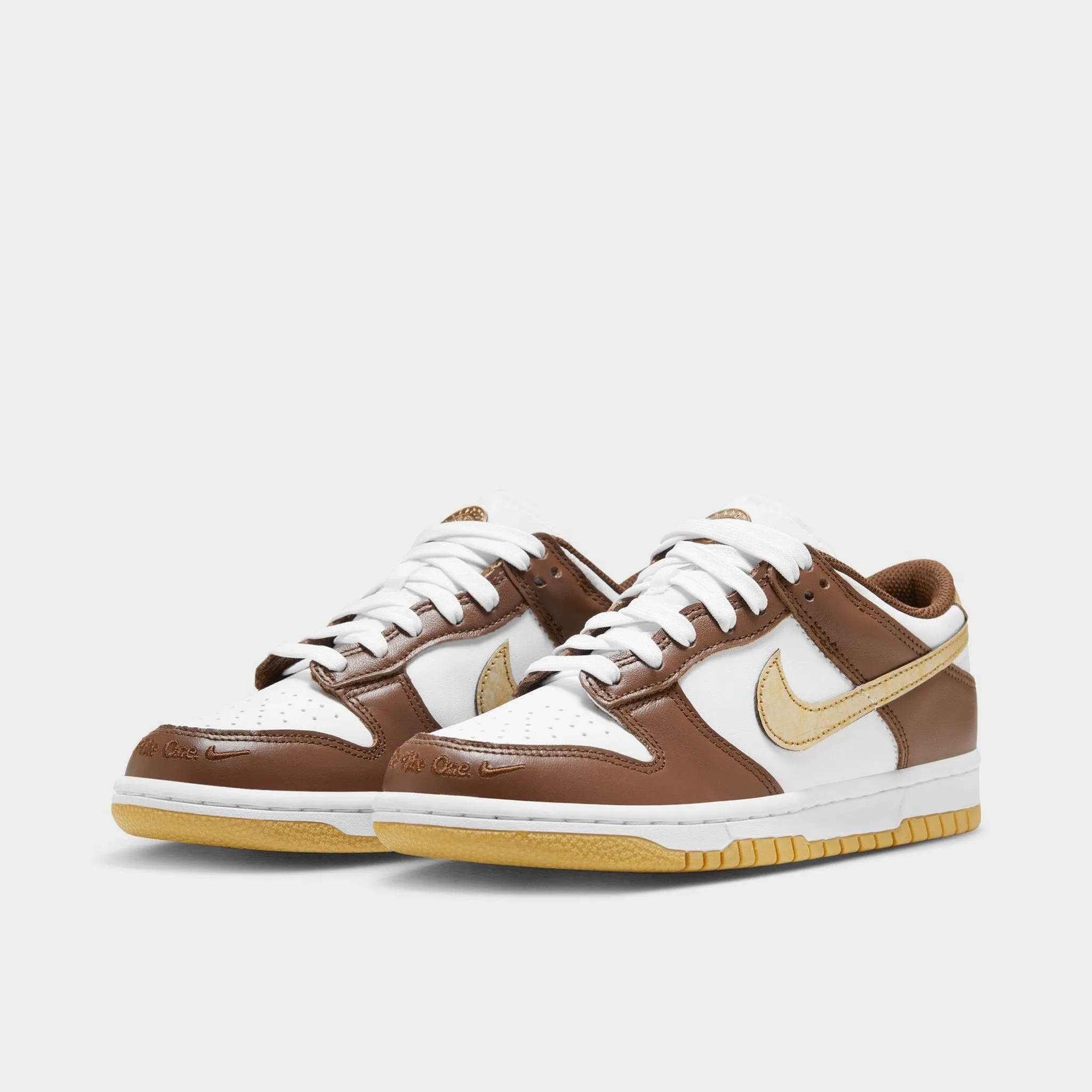 Nike Dunk Low GS White / Metallic Gold - White